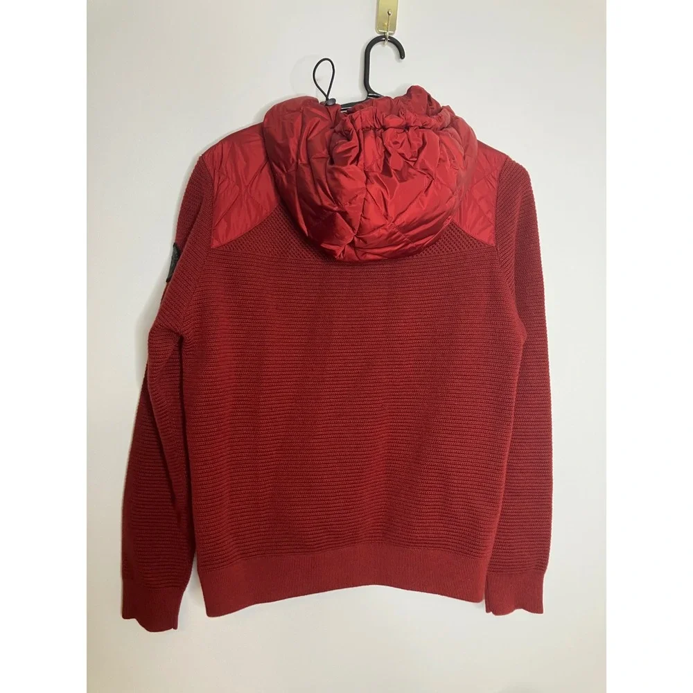 Canada Goose HyBridge Knit Hoody Mens Medium Red Hybrid Down merino wool Jacket